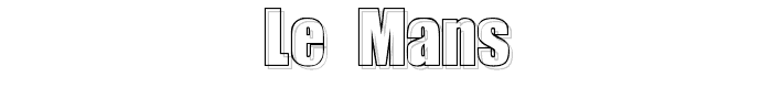 le mans font